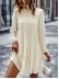 round neck long sleeve loose dress