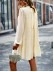 round neck long sleeve loose dress