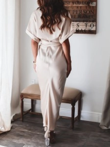 RUFFLE Irregular Strap Dress