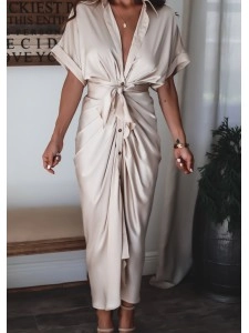 RUFFLE Irregular Strap Dress