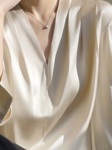 Satin blouse for women