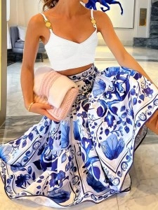 Sexy halter dress suit