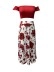 Sexy strapless, off-the-shoulder printed half skirt vacation set