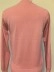 Simple sweater with pink V-neck pullover