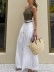 Slant shoulder pant suit