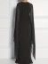 Solid color chiffon cape shawl dress dress elegant dress