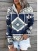 Solid color printed hoodie