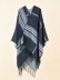 Striped Color Block Floral Color Block Shawl