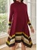 Striped Print Asymmetrical Hem Dress