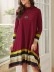 Striped Print Asymmetrical Hem Dress