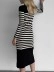 Stylish contrast striped dress