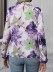 Stylish top with large painted flowers