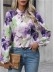 Stylish top with large painted flowers