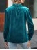 Suede metal button collar casual top