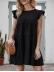 Summer Sleeveless Ruffle Sleeve Flowy Pleated Dress