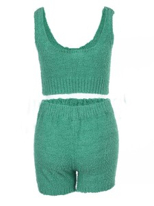 Three-piece plush pajamas for women