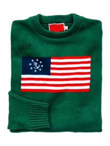 Unisex flag print casual sweater