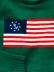 Unisex flag print casual sweater