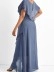 V-neck lace patchwork dress dress dress