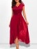 V-neck sleeveless lace mesh maxi skirt