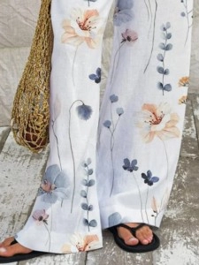 Vintage women's printed pants