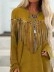 Western Fringe Print Long Sleeve Tunic