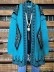 Western Geometric Print Vintage Duster Kimono