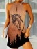Western Horse Cutout Vintage Dress