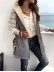Winter loose commuting mid-length hooded cotton coat