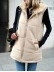 Winter loose commuting mid-length hooded cotton coat