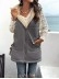 Winter loose commuting mid-length hooded cotton coat