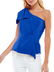 Women's asymmetrical one-shoulder strap vest
