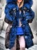 Women's autumn and winter contrast color coat