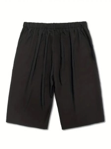 Women's black elegant all-in-one quarter pants