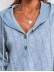 Women's button front hoodie sweater