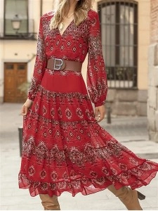 Women's casual ethnic style dress