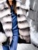 Women's casual fur collar solid color coat
