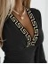 Women's casual long sleeved V-neck top