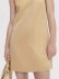 Women's crew neck sleeveless satin elegant dress mini skirt