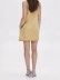 Women's crew neck sleeveless satin elegant dress mini skirt