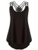 Women's cut-out cross-back knit vest