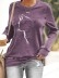 Women's Cute Cat Silhouette Casual Sweatshirt