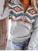 Women's Elegant Casual Ethnic Print Tops Sweatshirts