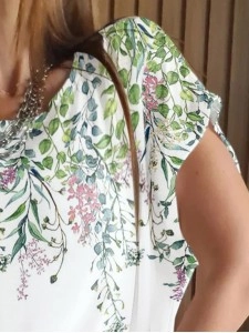 Women's Elegant Casual Tops Shirts Short Sleeves T Shirts