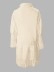 Women's elegant loose lace patchwork cutout shirt dress