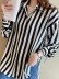Women's elegant simple striped shirt