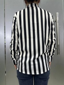 Women's elegant simple striped shirt