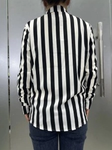 Women's elegant simple striped shirt