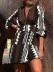 Women's Ethnic Printed Stretch Waist Dresses