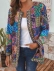 Women's ethnic retro printed cardigan jacket